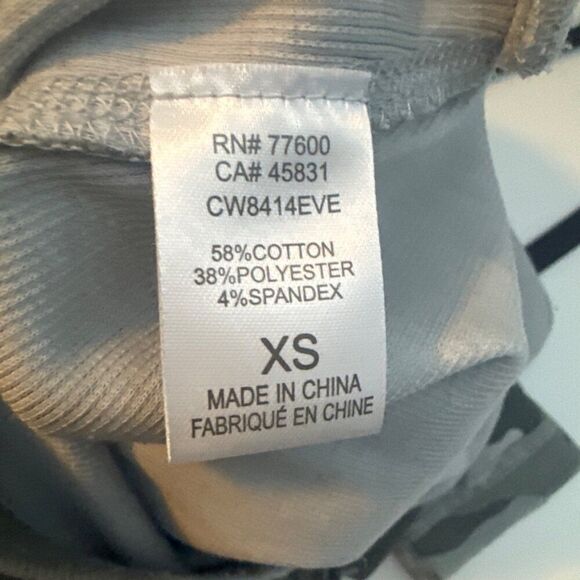 Camo Long Sleeve Top By Chaser - XS - Cotton Blend - Womens Casual Wear - Picture 5 of 6